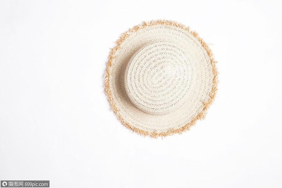 草帽女性渡假高清圖片素材
