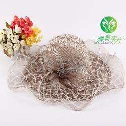 帽子-廠家生產供應 2013夏季新款草帽批發,紗網帽,手工草帽低價批發,出行必備CM15_商務聯盟