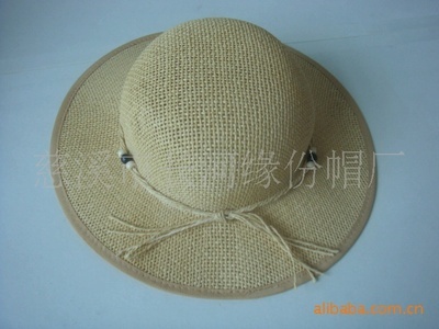 【【廠家直銷】供應紙繩太陽帽】價格,廠家,圖片,帽子,慈溪市長河緣份帽廠-